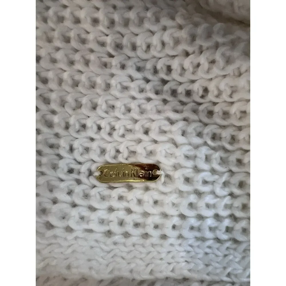 CALVIN‎ KLEIN White Infinity scarf 84